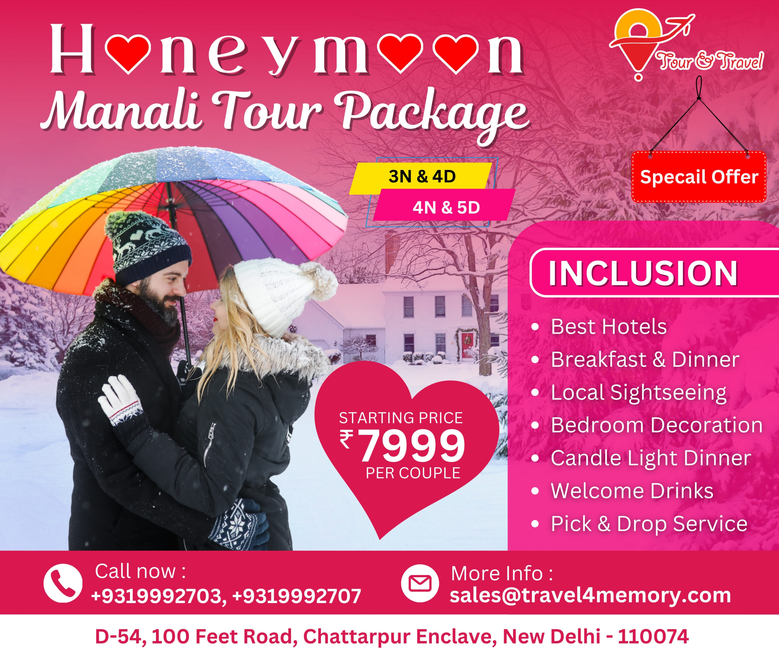 Manali Honeymoon Packages