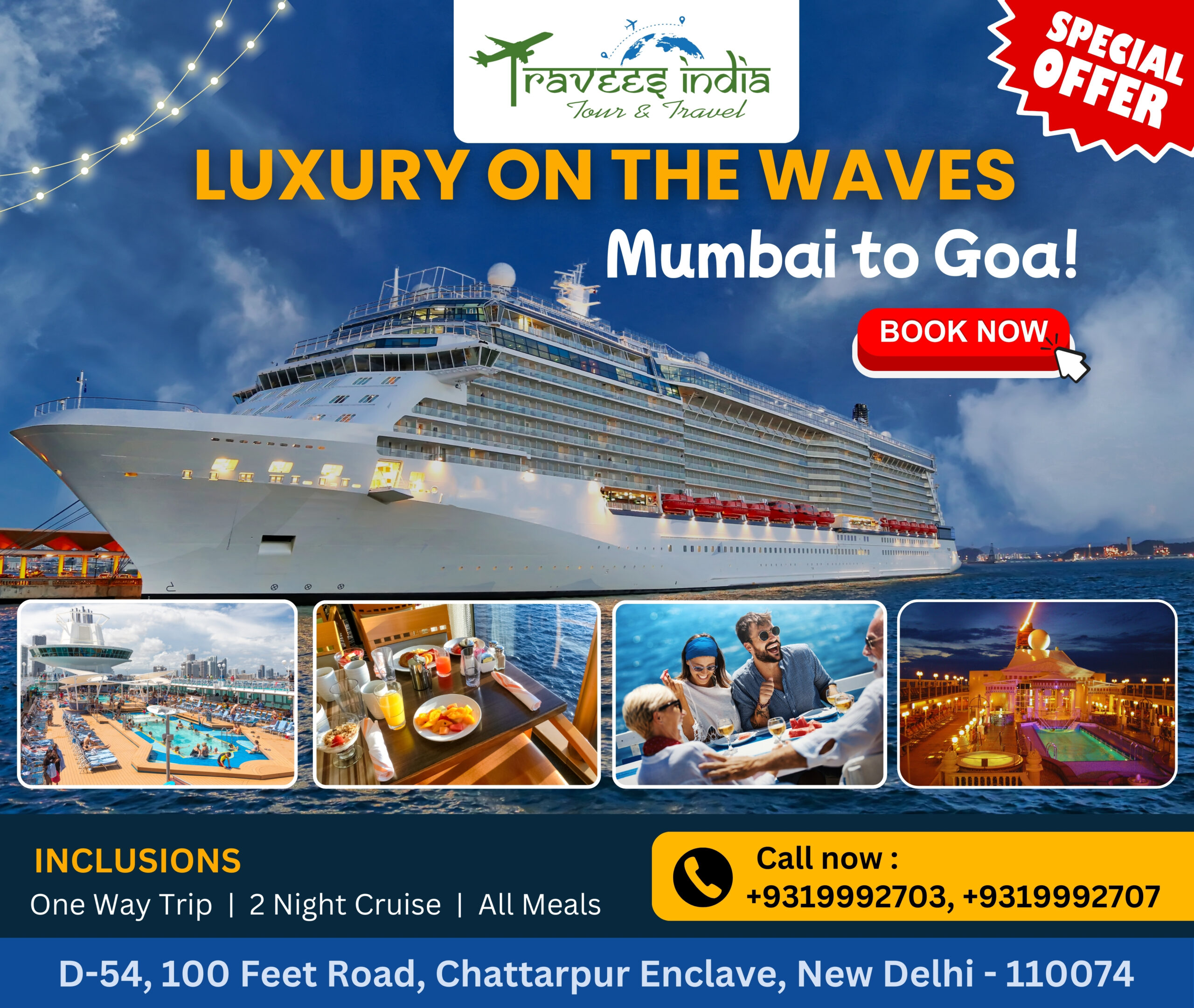 Mumbai To Goa Cruise Packages