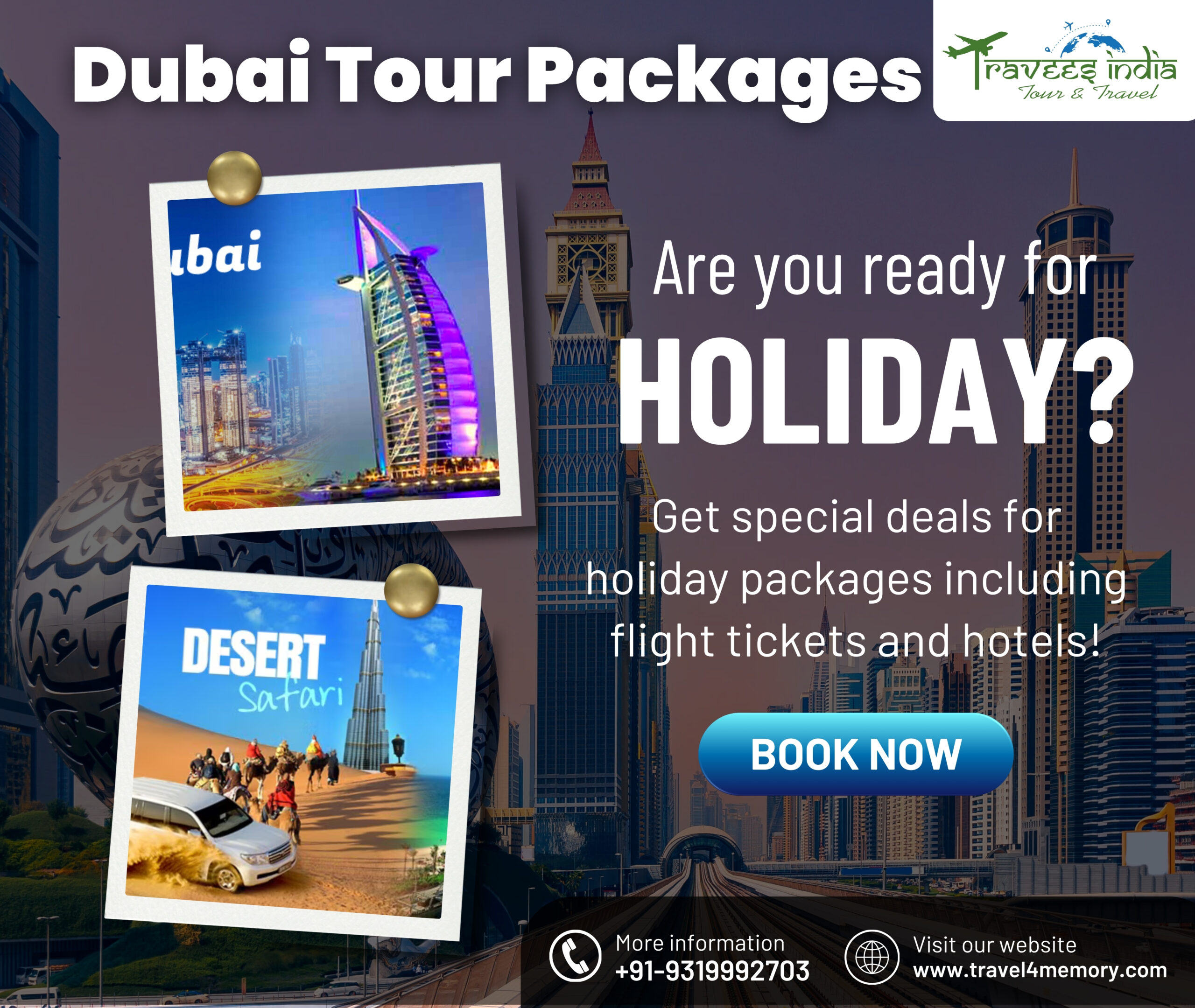 Dubai tour packages from Delhi | BMR Travees india LLP