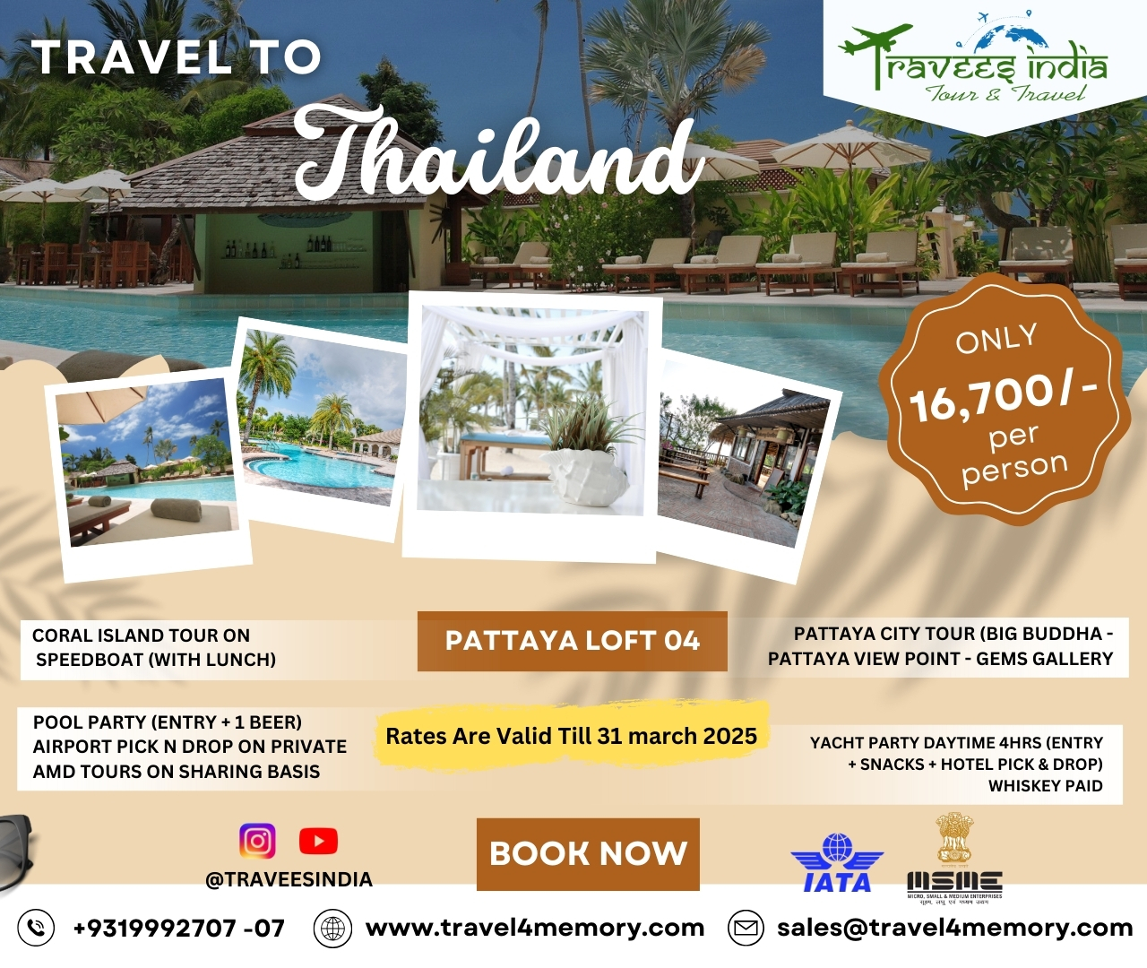 Thailand Tour Packages from Delhi | BMR Travees India LLP