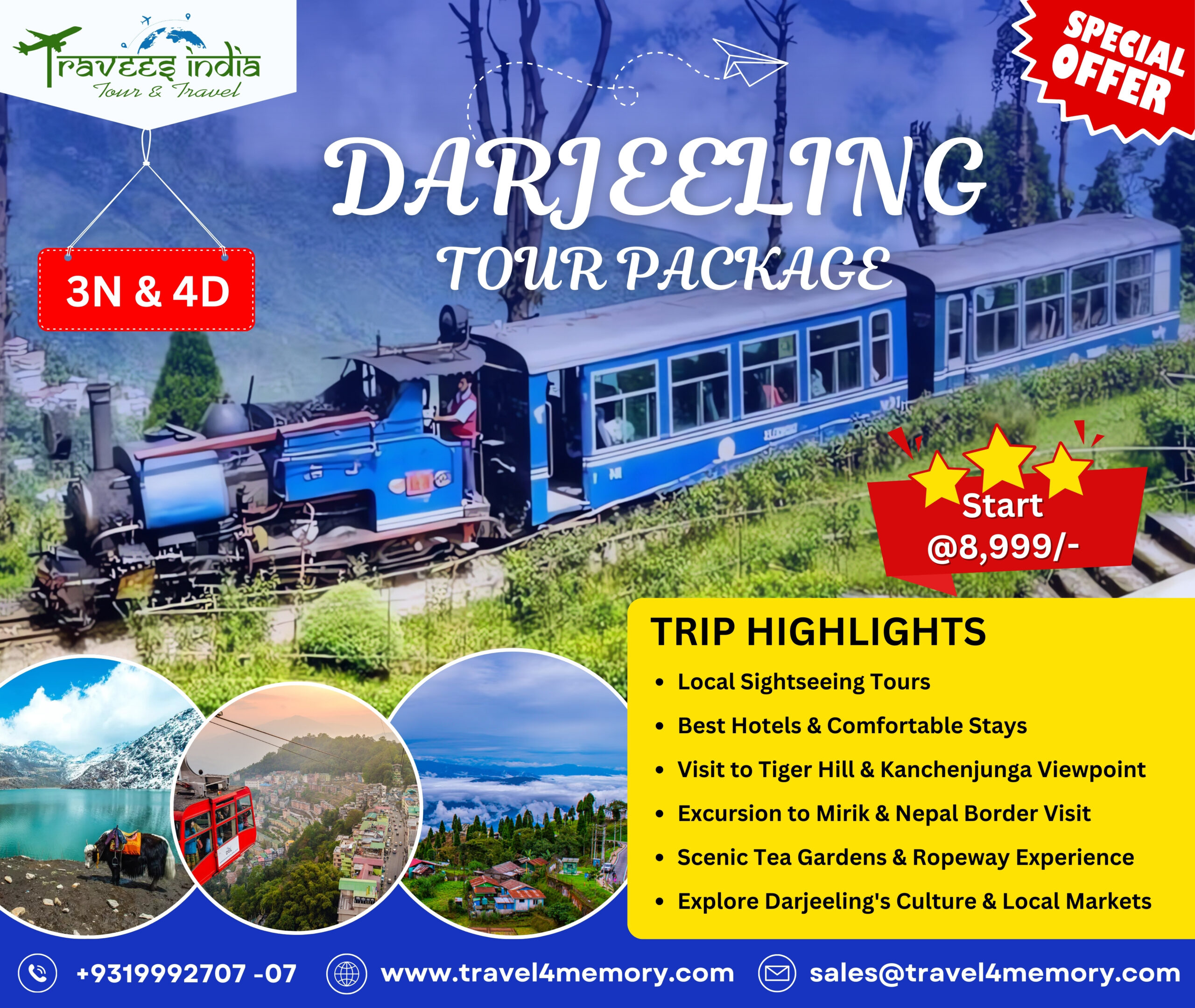 Darjeeling Tour Package | BMR Travees India LLP